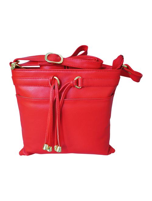 red leatherette sling bag - 14136124 - Very Small Image - 1