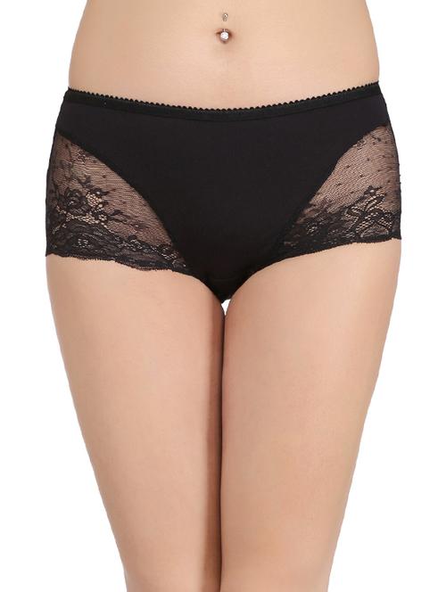 black cotton hipster panty - 14136744 - Very Small Image - 1