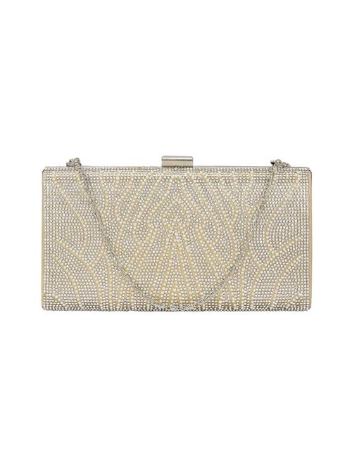 gold satin  clutch - 14137393 - Very Small Image - 1