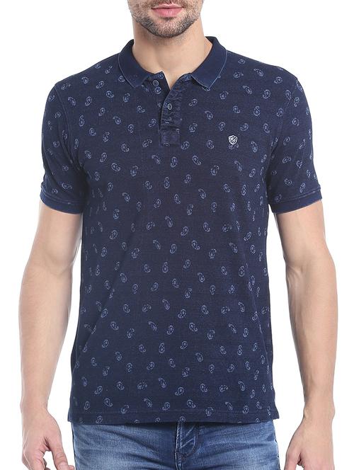 blue cotton t-shirt - 14143014 - Very Small Image - 1