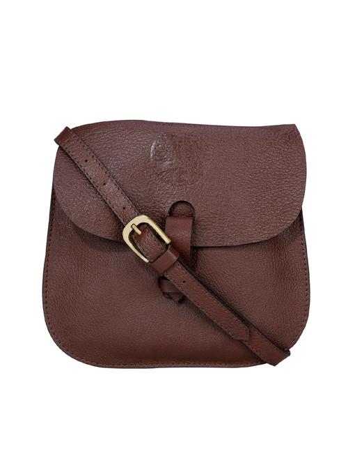 brown leather sling bag - 14143242 - Very Small Image - 1