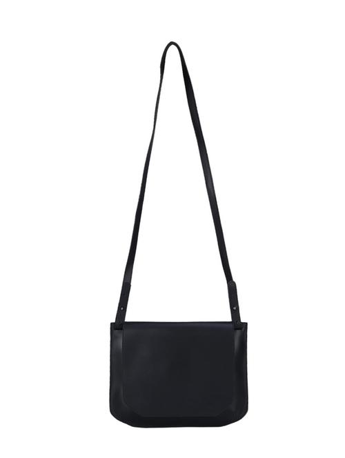 black leatherette regular sling bag - 14143266 - Very Small Image - 1