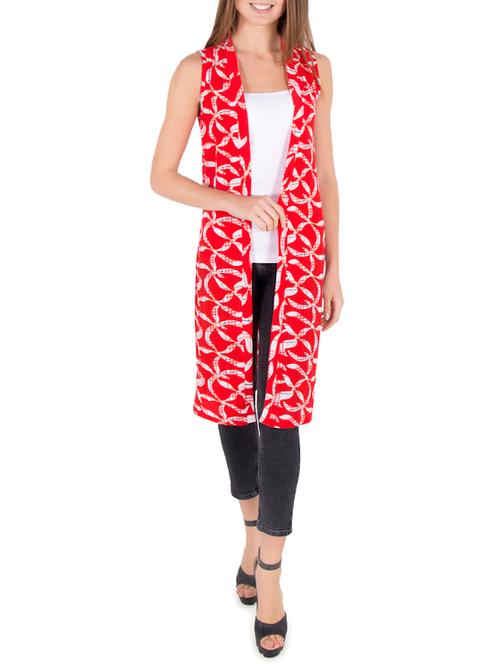 red chiffon shrug - 14143355 - Very Small Image - 1