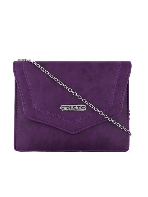 purple leatherette regular sling bag - 14145339 - Very Small Image - 1