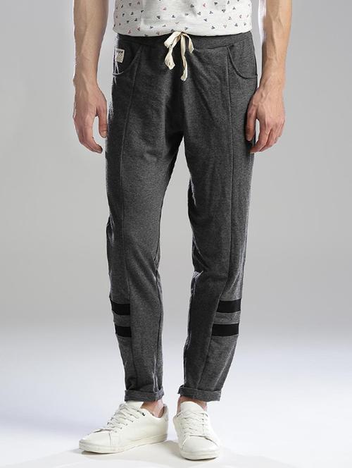grey cotton track pant - 14145444 - Very Small Image - 1