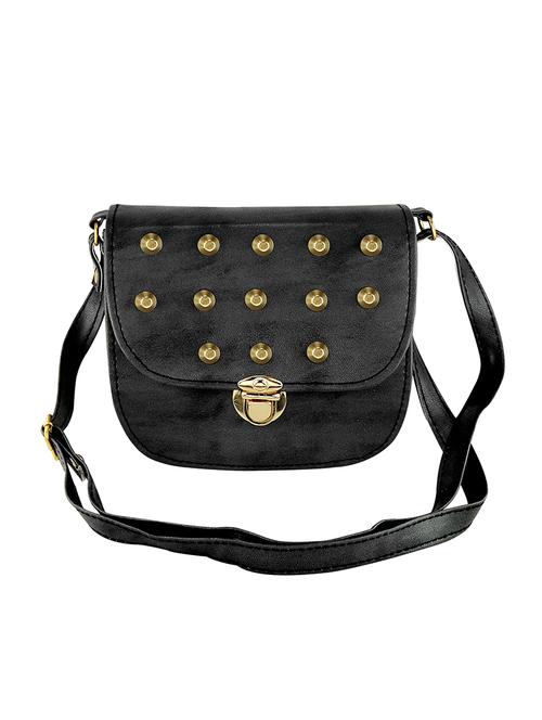 black cotton regular sling bag - 14146384 - Very Small Image - 1