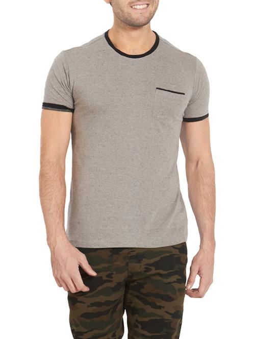grey cotton t-shirt - 14147301 - Very Small Image - 1