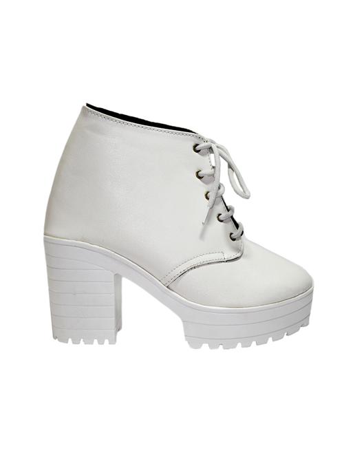 white ankle length  boot - 14147419 - Very Small Image - 1