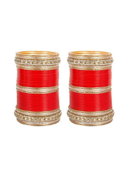 red gold tone stone bangles - 14148289 - Very Small Image - 1