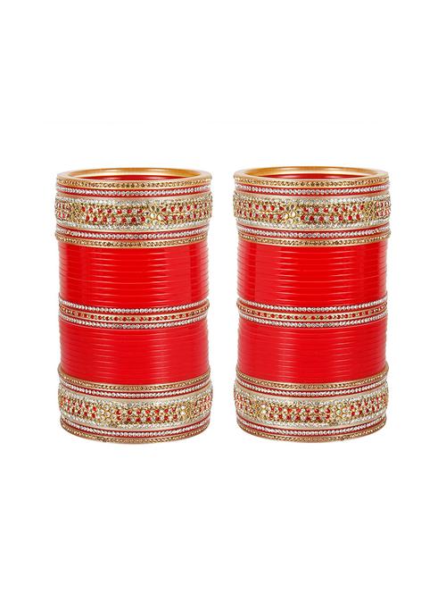red gold tone stone bangles - 14148293 - Very Small Image - 1