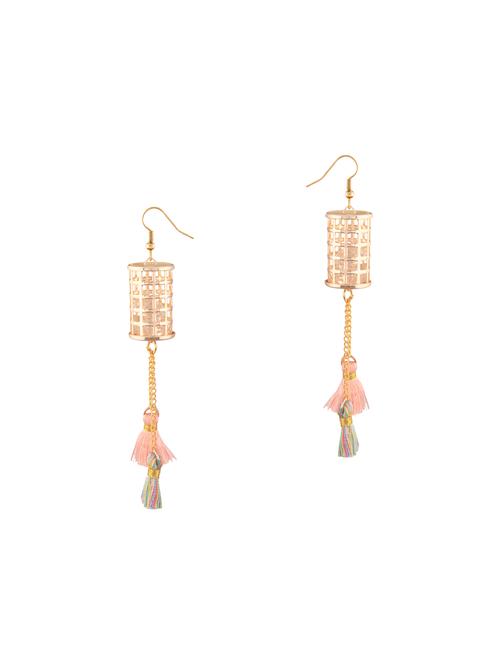 multi colored metal tassel earrings - 14148586 - Very Small Image - 1