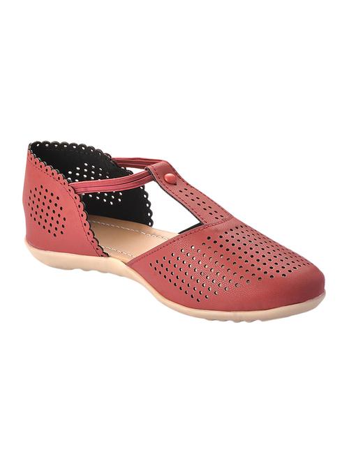maroon closed back  sandal - 14148671 - Very Small Image - 1