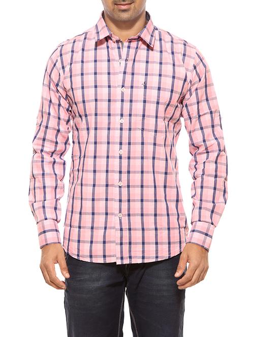 pink cotton casual shirt - 14150431 - Very Small Image - 1