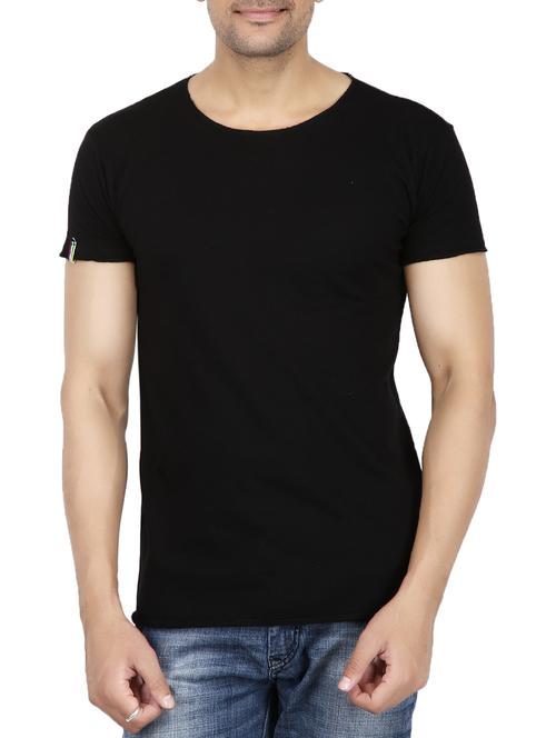 black cotton t-shirt - 14153561 - Very Small Image - 1