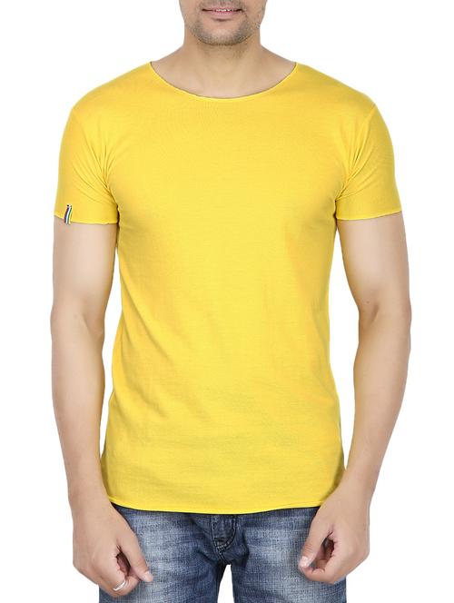 yellow cotton t-shirt - 14153563 - Very Small Image - 1
