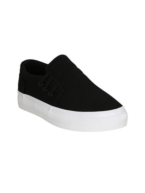 black canvas casual slipon - 14153643 - Very Small Image - 1