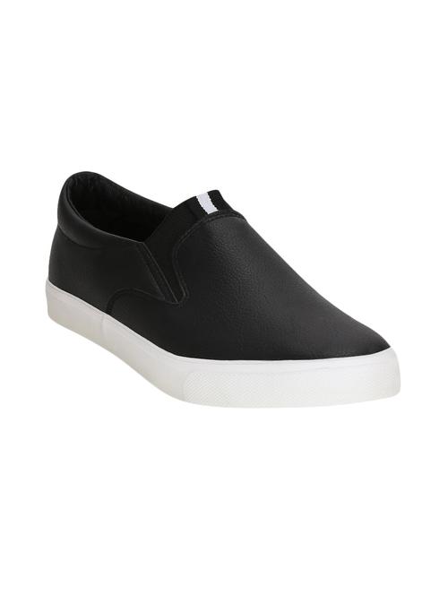 black leatherette casual slipon - 14153651 - Very Small Image - 1