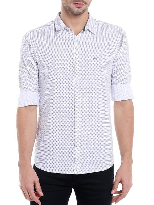 white cotton casual shirt - 14153818 - Very Small Image - 1
