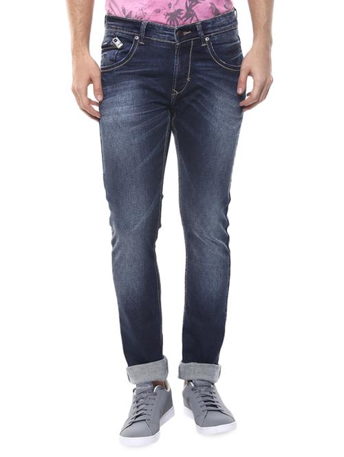 Blue Light Washed Denim Jeans - 14154276 - Very Small Image - 1