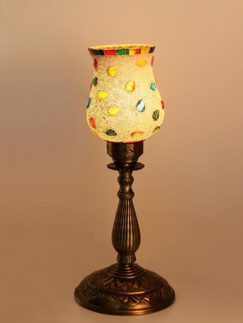 designer central table lamp with colorful glass decorative with colorful beads & chips - 14154724 - Very Small Image - 1