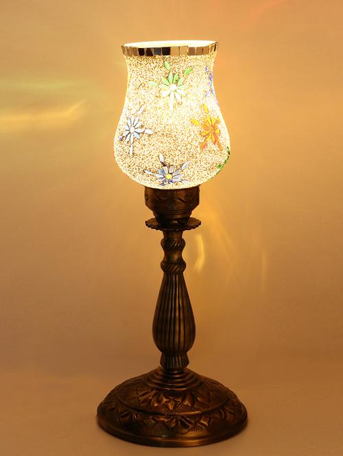 designer central table lamp with colorful glass decorative with colorful beads & chips - 14154725 - Very Small Image - 1