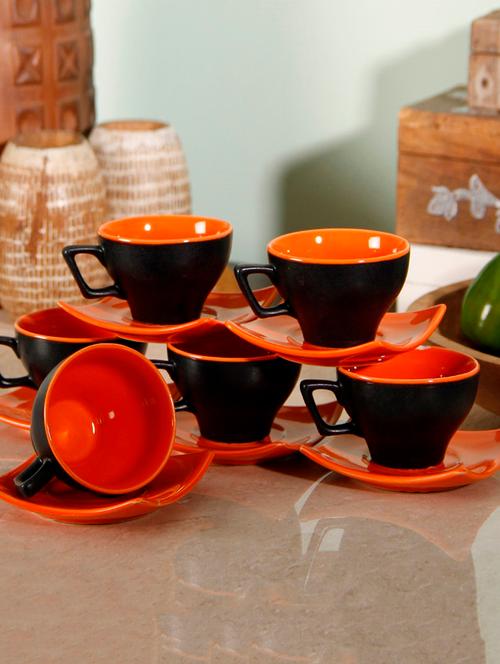 matt cup saucer set of 6 - 14154990 - Very Small Image - 1