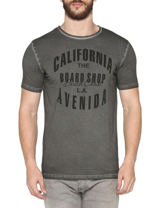grey cotton t-shirt - 14157453 - Very Small Image - 1