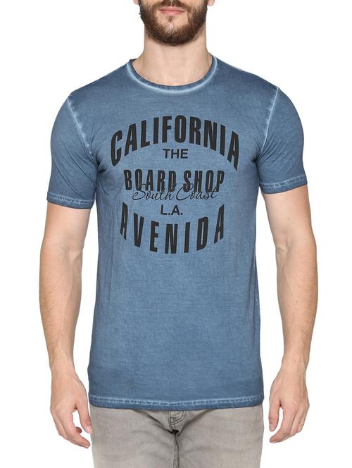 blue cotton t-shirt - 14157454 - Very Small Image - 1