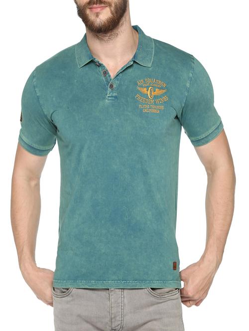 blue cotton t-shirt - 14157458 - Very Small Image - 1