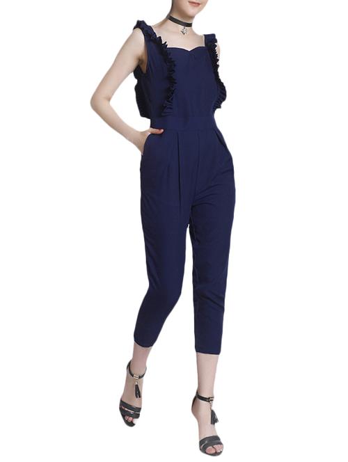 frill detail 3/4 jumpsuit - 14157716 - Very Small Image - 1