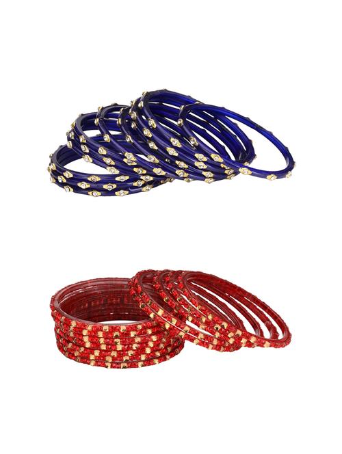 multi colored glass bangle combo - 14159198 - Very Small Image - 1