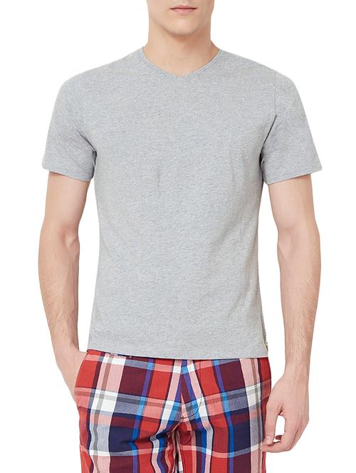 grey cotton t-shirt - 14160716 - Very Small Image - 1