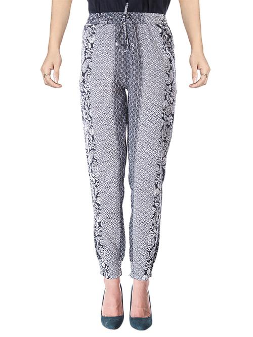 multi colored crepe trouser - 14160720 - Very Small Image - 1