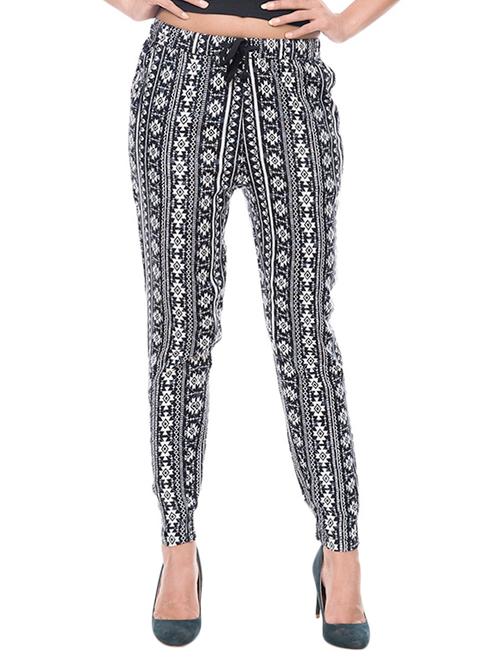 black rayon trouser - 14160724 - Very Small Image - 1