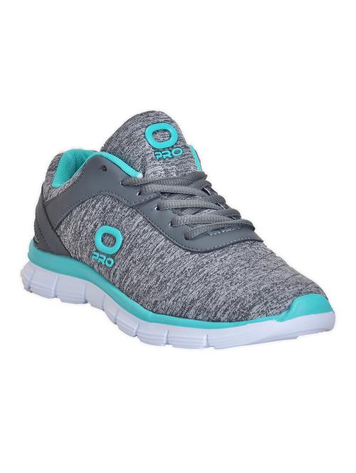 grey mesh laceup sports shoes - 14161137 - Very Small Image - 1