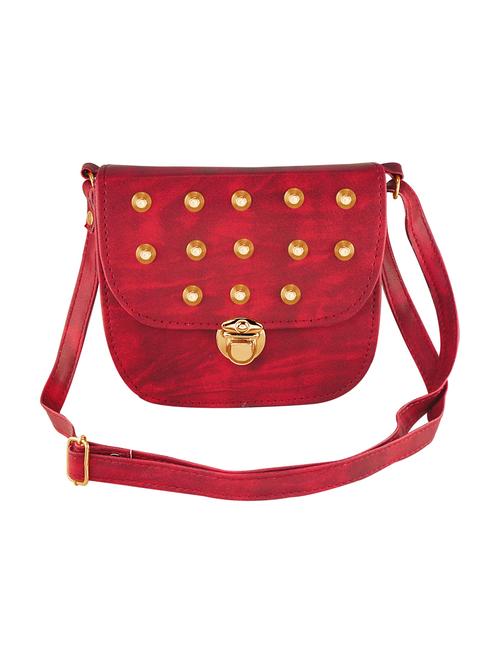 red cotton regular sling bag - 14161823 - Very Small Image - 1