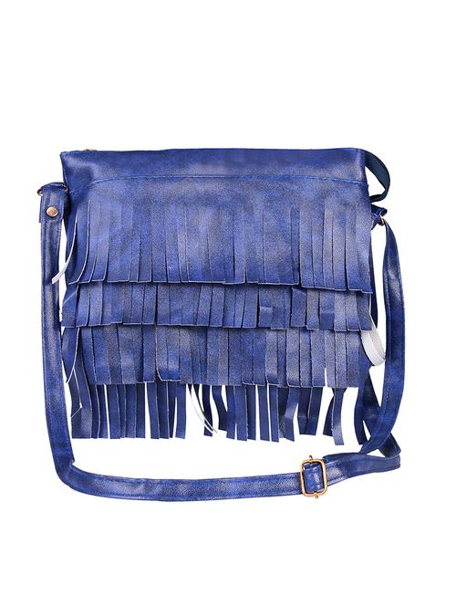 blue cotton regular sling bag - 14163469 - Very Small Image - 1