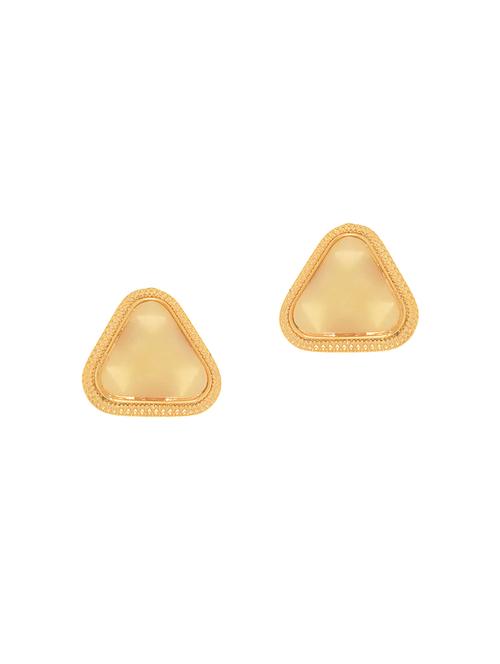 gold metal studs earring - 14163623 - Very Small Image - 1