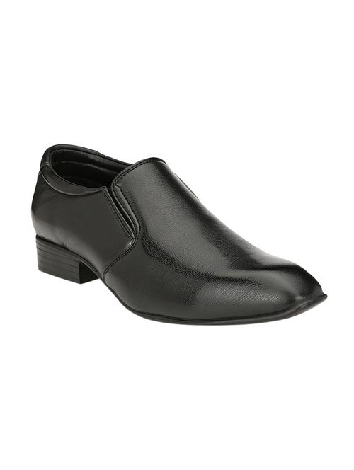 black leatherette formal slip on - 14163844 - Very Small Image - 1