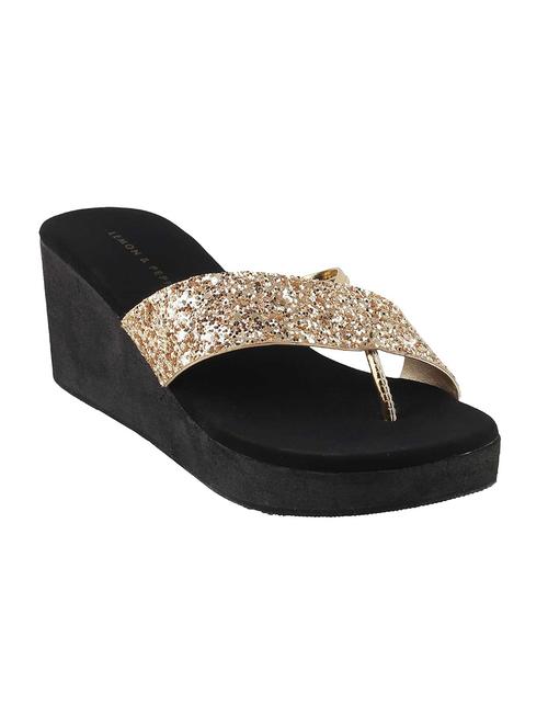 gold one toe wedge - 14163914 - Very Small Image - 1
