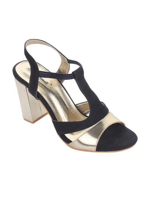 gold suede back strap sandals - 14166141 - Very Small Image - 1