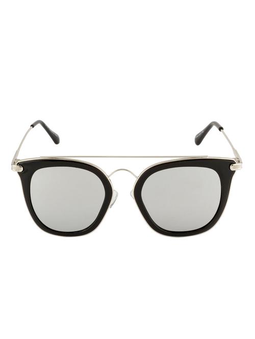 ted smith women aviator sunglasses (ts-17048s_blk-sil) - 14166424 - Very Small Image - 1