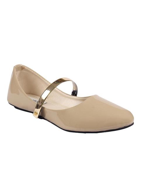 beige faux leather ballerina - 14168247 - Very Small Image - 1