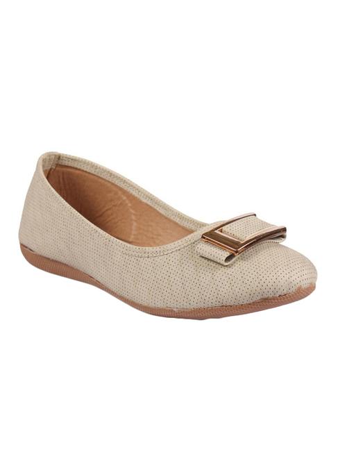 beige faux leather slip on ballerina - 14168269 - Very Small Image - 1