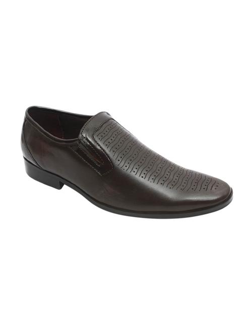 brown leather formal slip on - 14169449 - Very Small Image - 1