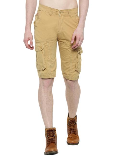 beige cotton shorts - 14171515 - Very Small Image - 1