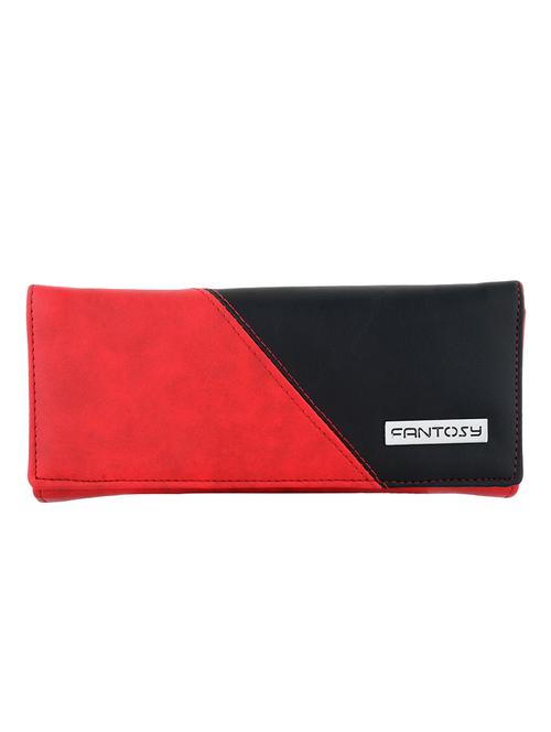 red leatherette regular clutch - 14172600 - Very Small Image - 1