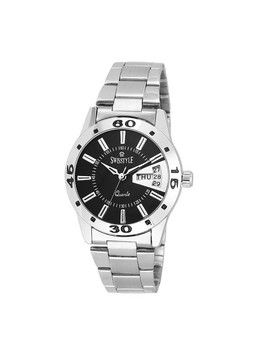 swisstyle stainless steel round dial anolog watch - 14172739 - Very Small Image - 1