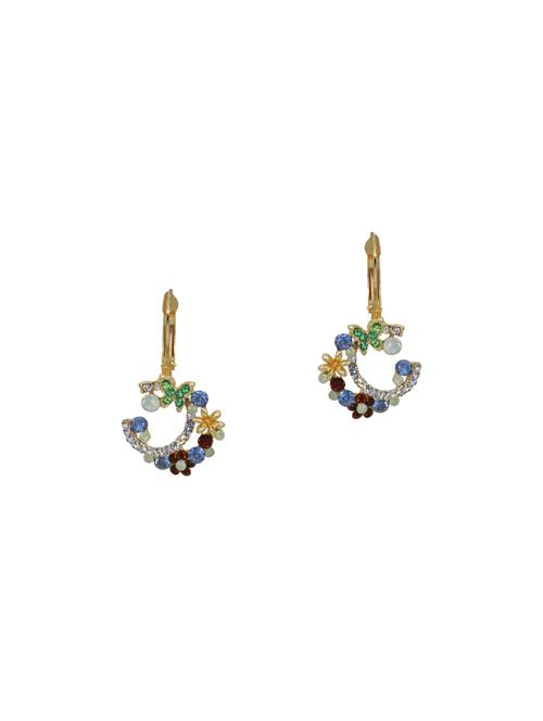 Multi Colored Metal Studs Earrings - 14176470 - Very Small Image - 1