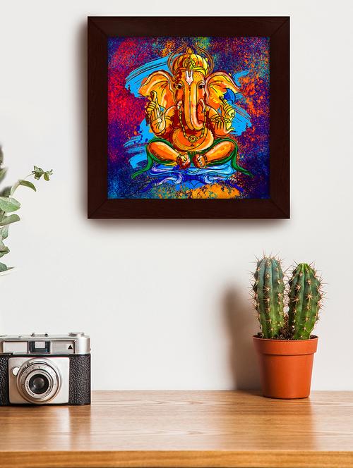 artistically designed 'ganesha' framed painting by story @ home - 14176909 - Very Small Image - 1